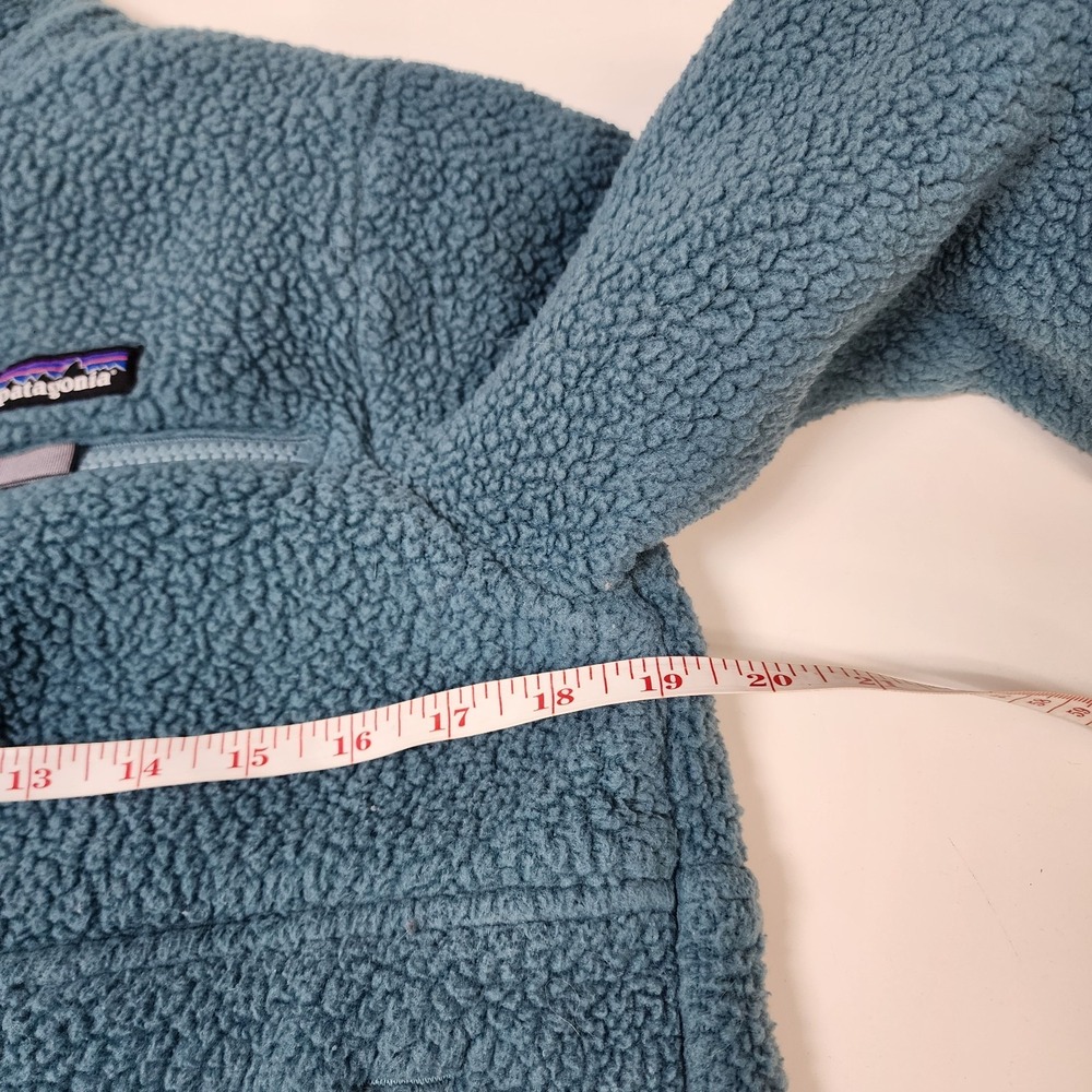 Patagonia Retro Pile Marsupial Fleece Pullover Womens S Turquoise 1/2 Zip - Picture 5 of 9